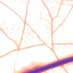 Daytime road noise heatmap for TR15 3FZ