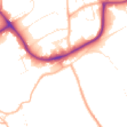 Daytime road noise heatmap for TR15 3GT