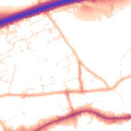 Daytime road noise heatmap for TR15 3JN