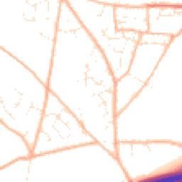 Daytime road noise heatmap for TR15 3LY