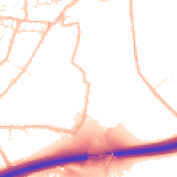 Daytime road noise heatmap for TR15 3TN