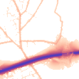 Daytime road noise heatmap for TR15 3TP