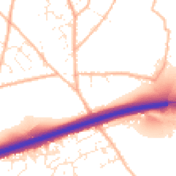 Daytime road noise heatmap for TR15 3TW
