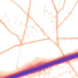 Daytime road noise heatmap for TR15 3UA