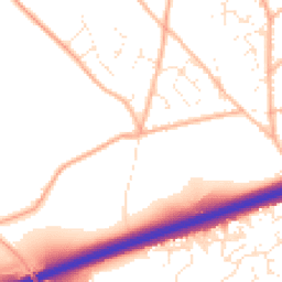 Daytime road noise heatmap for TR15 3UF