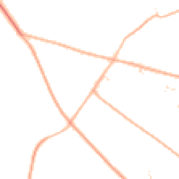 Daytime road noise heatmap for TR15 3UU