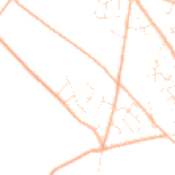 Daytime road noise heatmap for TR15 3XE