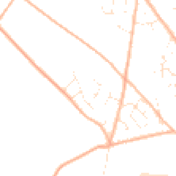 Daytime road noise heatmap for TR15 3XG