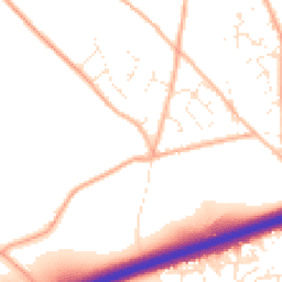 Daytime road noise heatmap for TR15 3XR