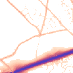 Daytime road noise heatmap for TR15 3XU