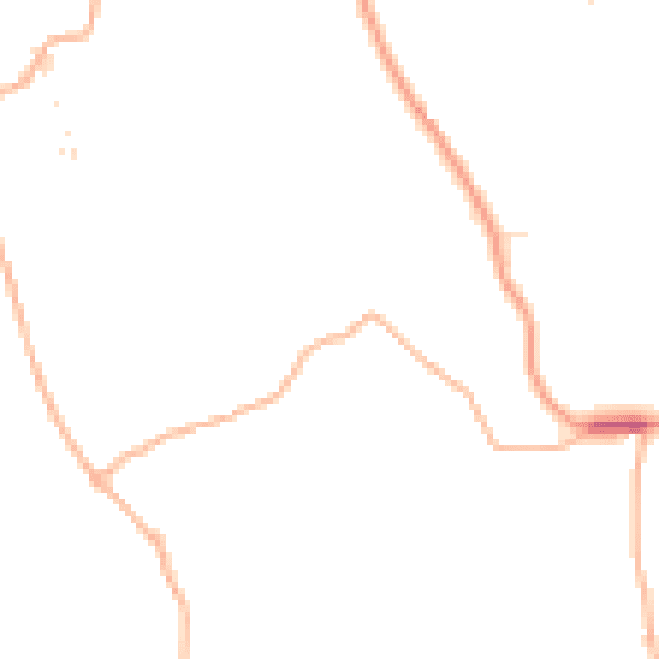 Daytime road noise heatmap for TR15 3YA