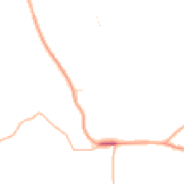 Daytime road noise heatmap for TR15 3YG
