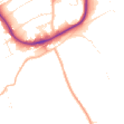 Daytime road noise heatmap for TR15 3YJ