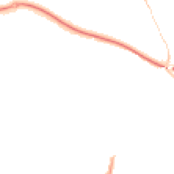 Night-time road noise heatmap for TR18 2AX