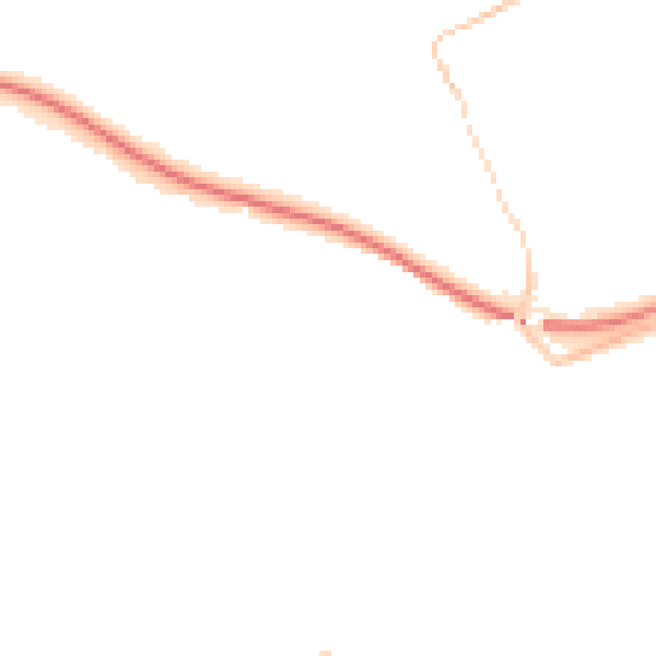 Night-time road noise heatmap for TR18 2BD