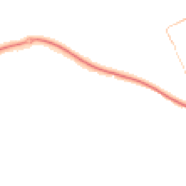 Night-time road noise heatmap for TR18 2BE