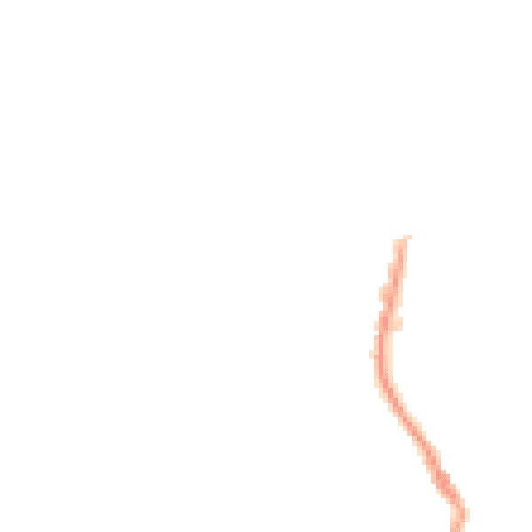 Night-time road noise heatmap for TR18 2BU