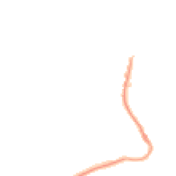 Night-time road noise heatmap for TR18 2EQ