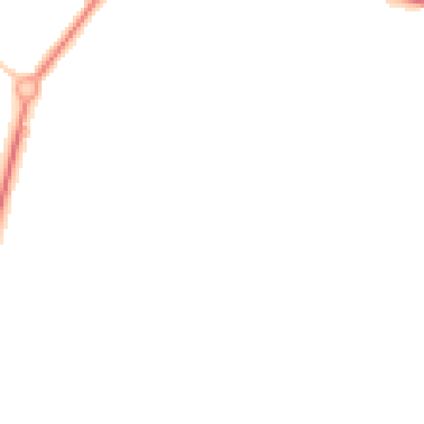Night-time road noise heatmap for TR18 2PL