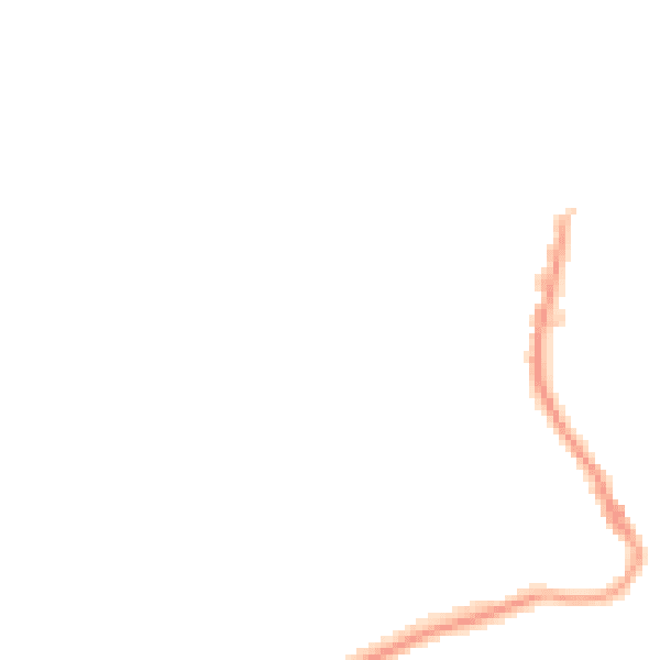 Night-time road noise heatmap for TR18 2SN