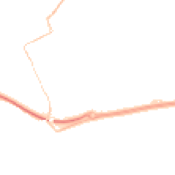 Night-time road noise heatmap for TR18 3AY