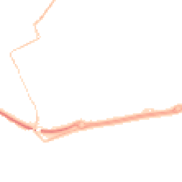 Night-time road noise heatmap for TR18 3AZ