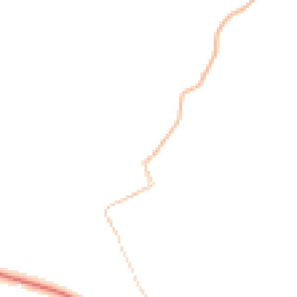 Night-time road noise heatmap for TR18 3BP