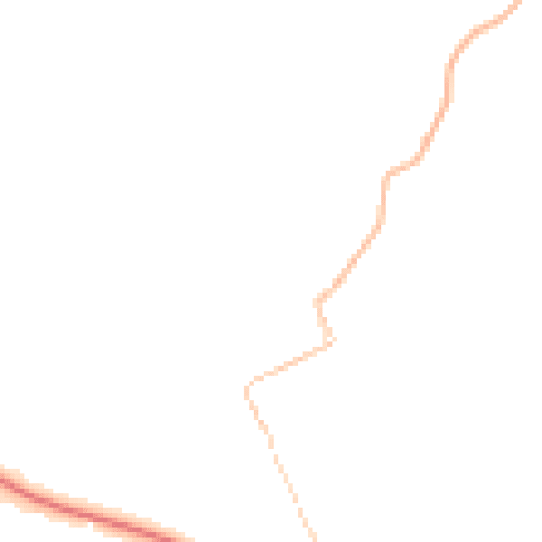 Night-time road noise heatmap for TR18 3BS