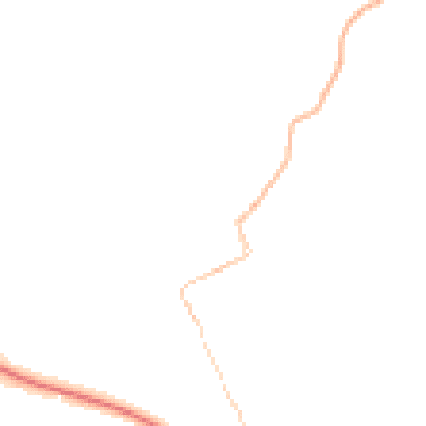 Night-time road noise heatmap for TR18 3BT