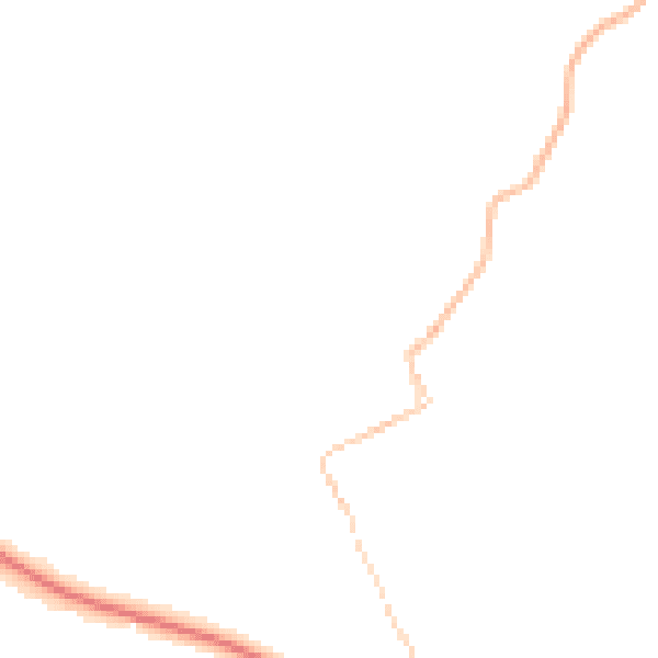 Night-time road noise heatmap for TR18 3BX