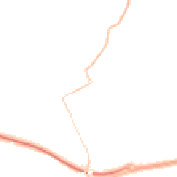 Night-time road noise heatmap for TR18 3BY