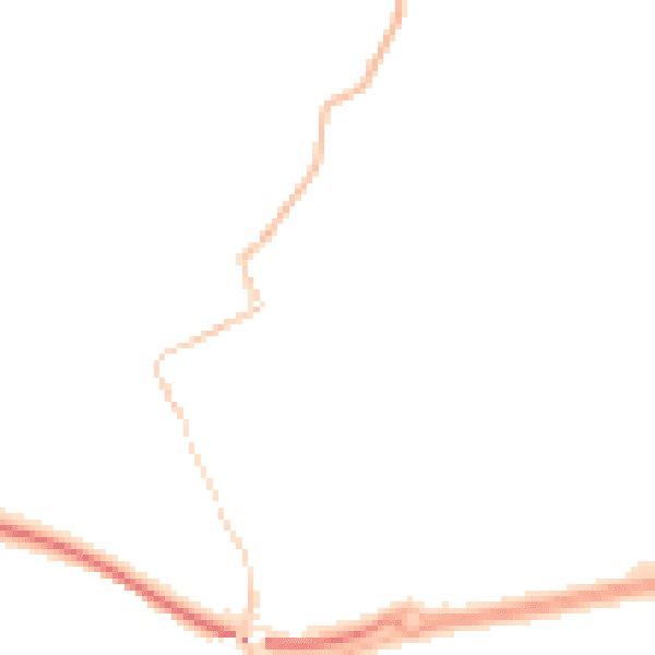 Night-time road noise heatmap for TR18 3DF