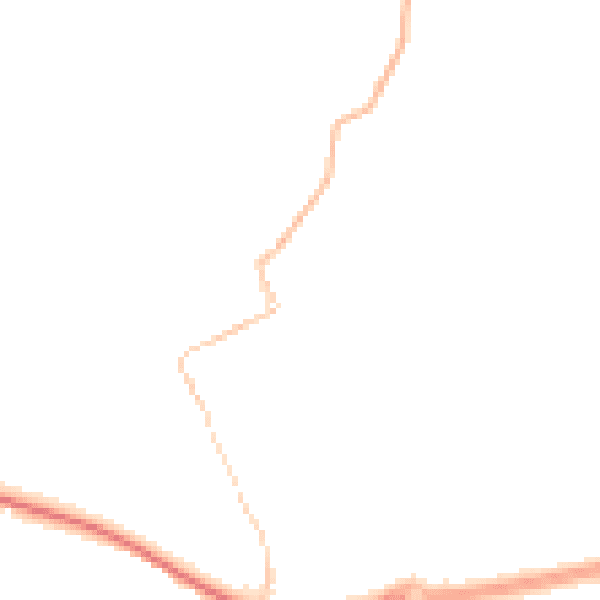 Night-time road noise heatmap for TR18 3DL