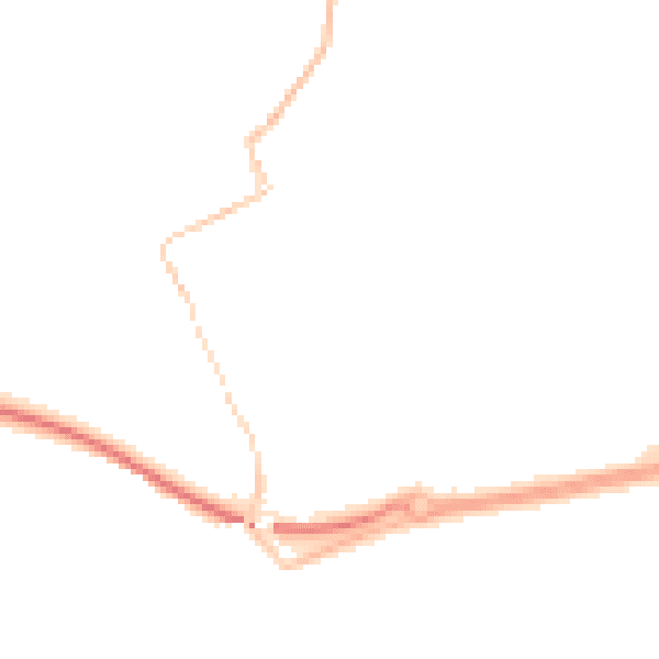 Night-time road noise heatmap for TR18 3DN