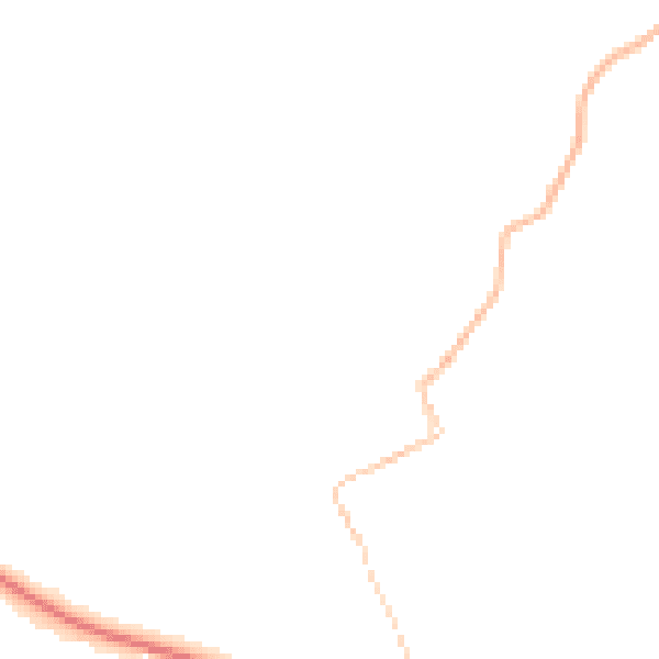 Night-time road noise heatmap for TR18 3DS