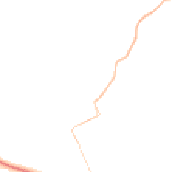 Night-time road noise heatmap for TR18 3DT