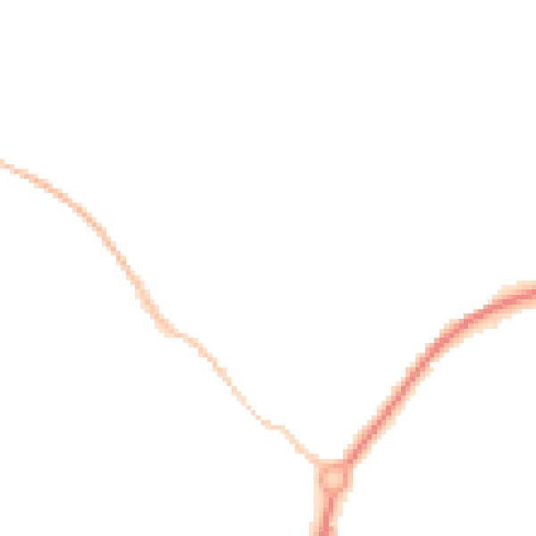 Night-time road noise heatmap for TR18 3JH