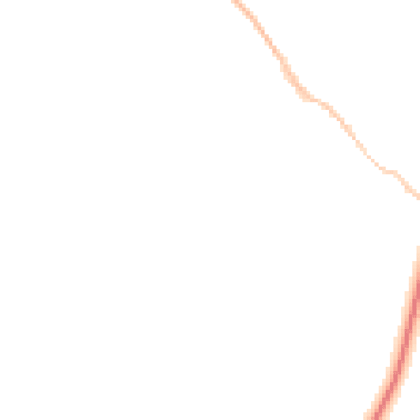Night-time road noise heatmap for TR18 3JZ