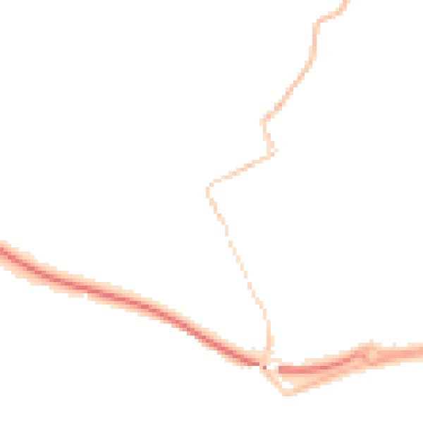 Night-time road noise heatmap for TR18 3LX