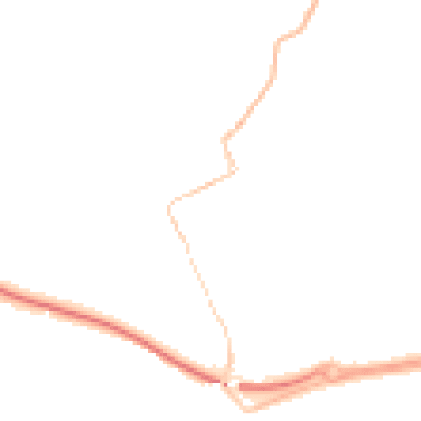 Night-time road noise heatmap for TR18 3NA