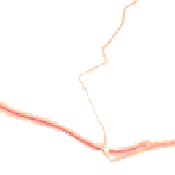 Night-time road noise heatmap for TR18 3NB