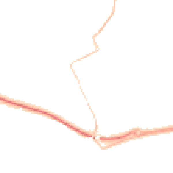 Night-time road noise heatmap for TR18 3NE