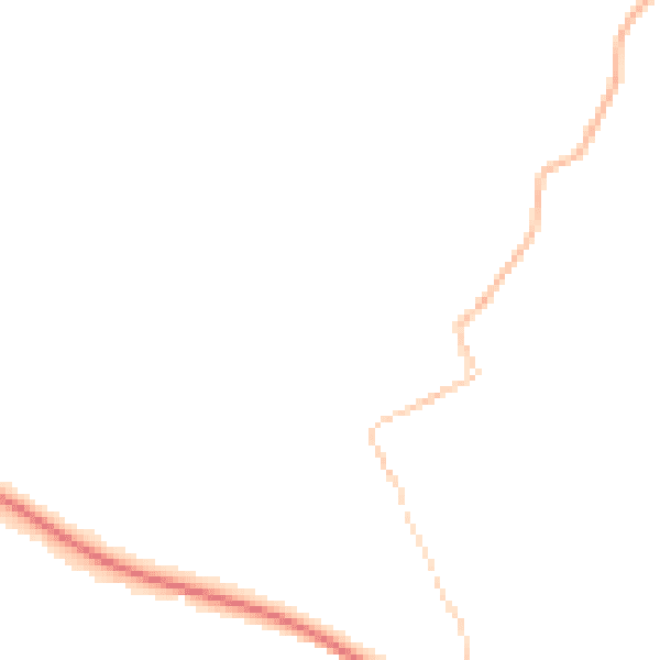 Night-time road noise heatmap for TR18 3RB