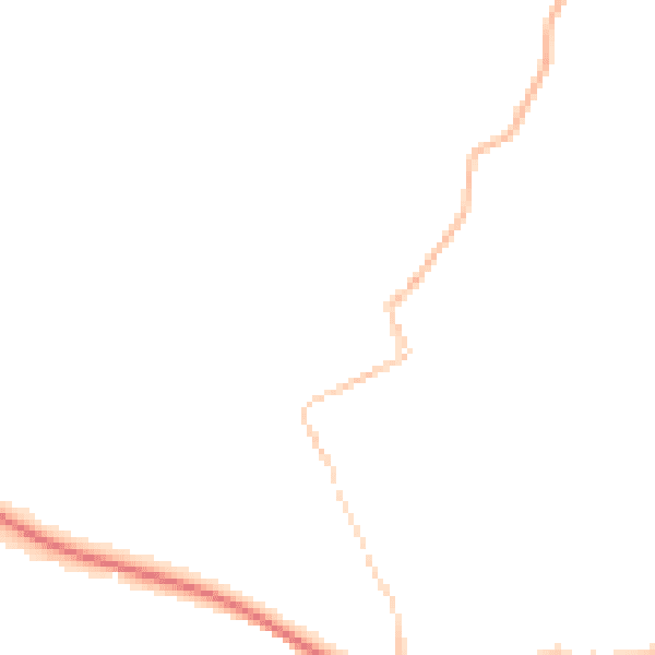 Night-time road noise heatmap for TR18 3RD