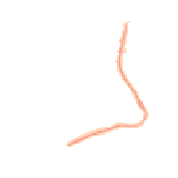 Night-time road noise heatmap for TR18 4AN