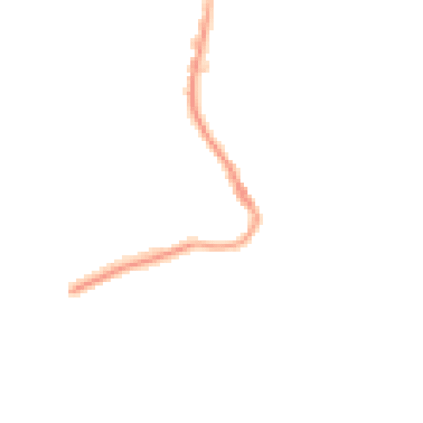 Night-time road noise heatmap for TR18 4AZ