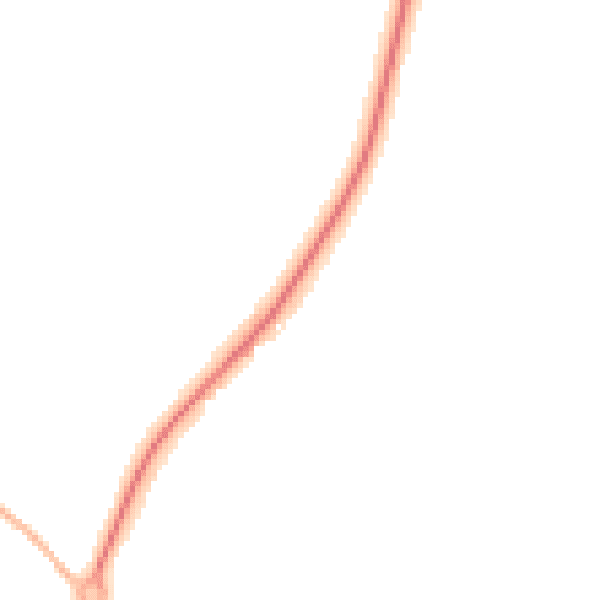 Night-time road noise heatmap for TR18 4JY