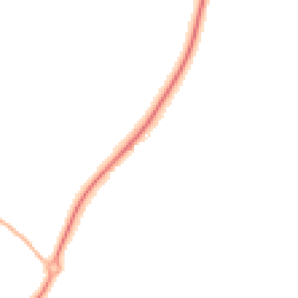 Night-time road noise heatmap for TR18 4JZ