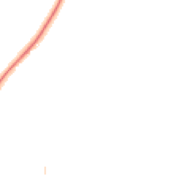 Night-time road noise heatmap for TR18 4TT