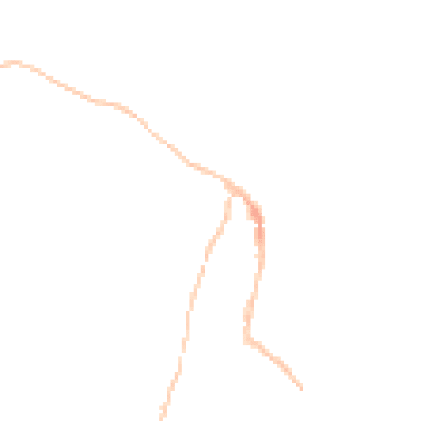 Night-time road noise heatmap for TR18 5HX